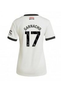 Manchester United Alejandro Garnacho #17 Voetbaltruitje 3e tenue Dames 2024-25 Korte Mouw